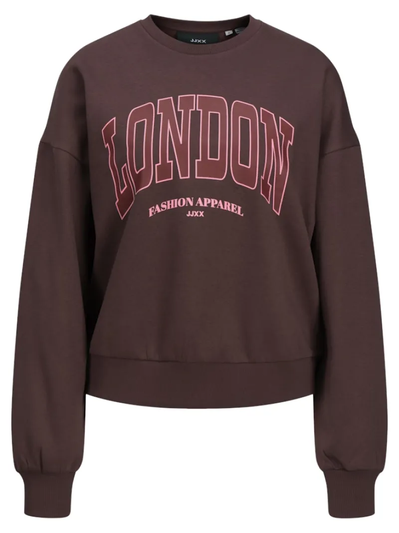 JJXX Pullover & Sweatshirts*JXMERLE RLX SHORT LS CREW SWT LN Sassafras