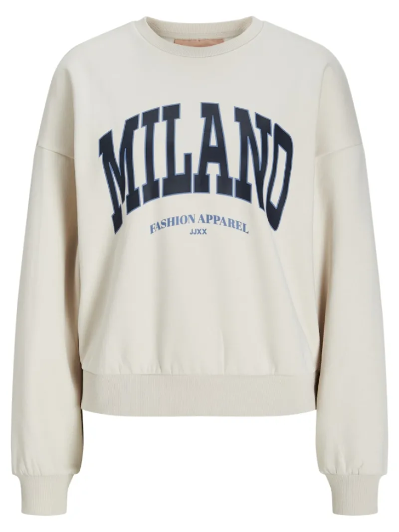 JJXX Pullover & Sweatshirts*JXMERLE RLX SHORT LS CREW SWT LN moonbeam