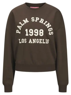 JJXX Pullover & Sweatshirts*JXMERLE RLX SHORT LS CREW SWT LN bracken