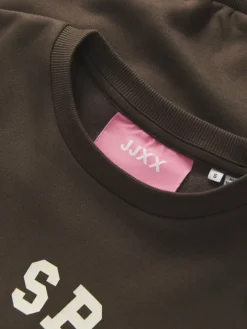 JJXX Pullover & Sweatshirts*JXMERLE RLX SHORT LS CREW SWT LN bracken