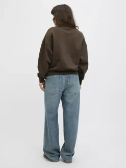 JJXX Pullover & Sweatshirts*JXMERLE RLX SHORT LS CREW SWT LN bracken