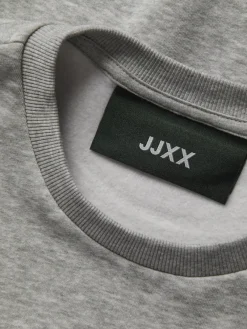 JJXX Pullover & Sweatshirts*JXMERLE RLX SHORT LS CREW SWT LN light grey melange1