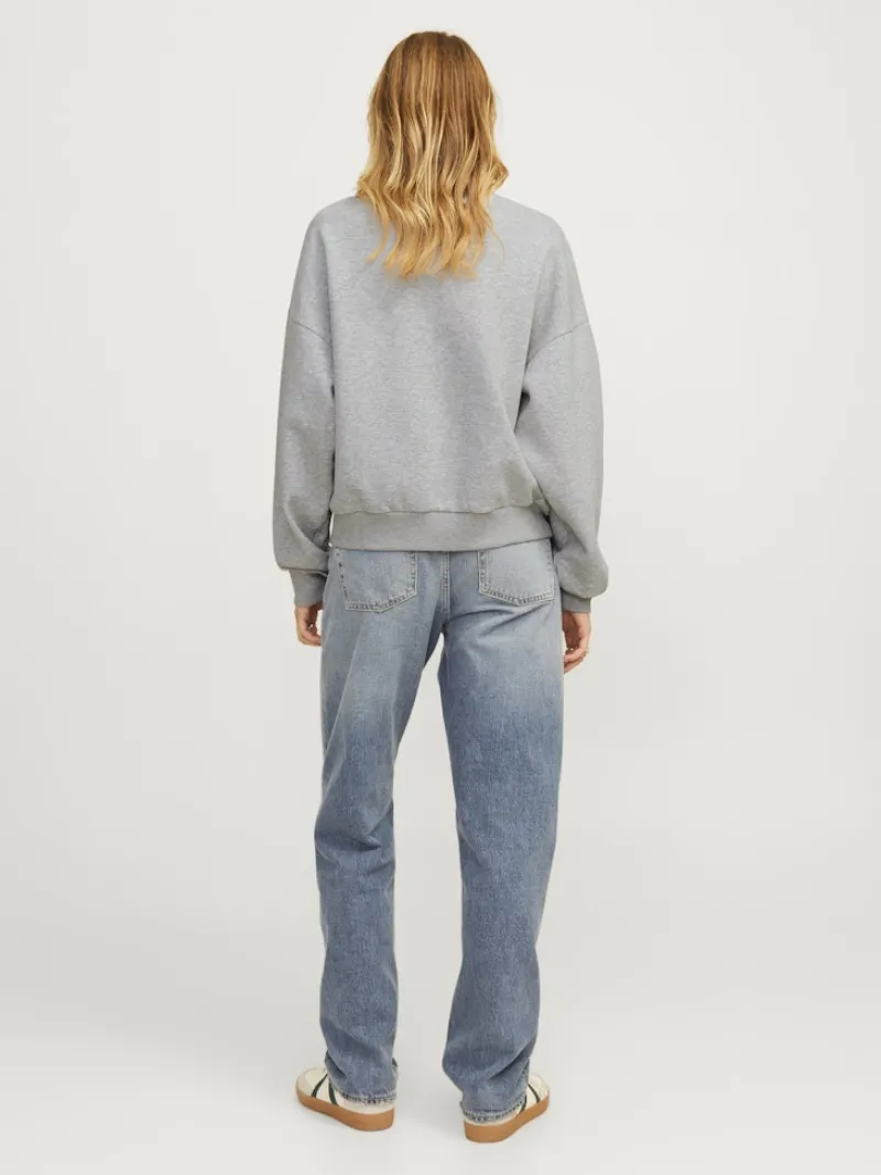 JJXX Pullover & Sweatshirts*JXMERLE RLX SHORT LS CREW SWT LN light grey melange1