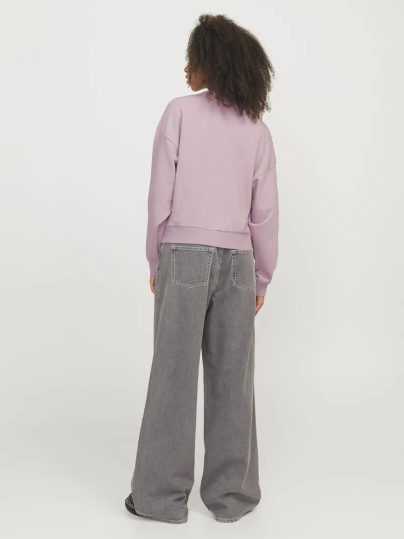 JJXX Pullover & Sweatshirts*JXMERLE SPRING RLX SHORT LS CREW SWT LN mauve shadows