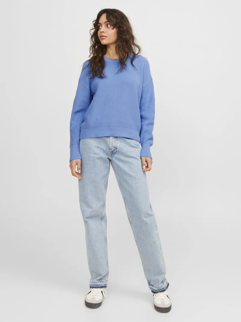 JJXX Pullover & Sweatshirts*JXMILA TWIST CREW NECK KNIT NOOS silver lake blue