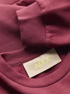 JJXX Pullover & Sweatshirts*JXMIMI RLX LS PRINT CREW SWT cabernet