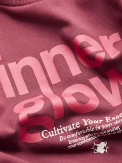 JJXX Pullover & Sweatshirts*JXMIMI RLX LS PRINT CREW SWT cabernet