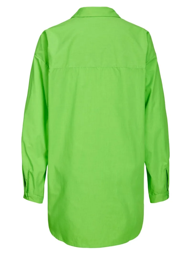JJXX Blusen*JXMISSION LS OVERSIZE SHIRT NOOS green flash