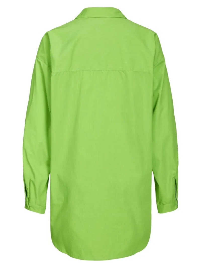 JJXX Blusen*JXMISSION LS OVERSIZE SHIRT NOOS green flash
