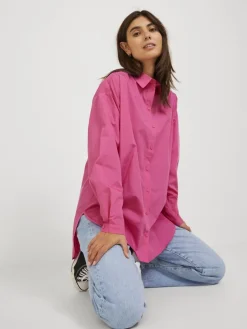 JJXX Blusen*JXMISSION LS OVERSIZE SHIRT NOOS carmine rose