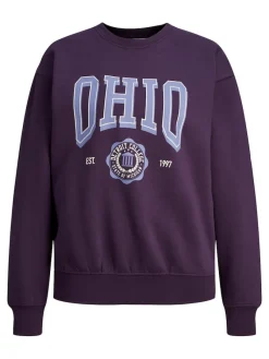 JJXX Pullover & Sweatshirts*JXOHIO RLX LS CREW SWT purple velvet