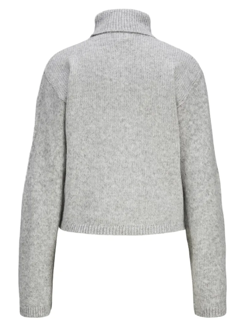 JJXX Pullover & Sweatshirts*JXROSANNA ROLL NECK KNIT Light Grey Melange