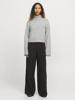 JJXX Pullover & Sweatshirts*JXROSANNA ROLL NECK KNIT Light Grey Melange