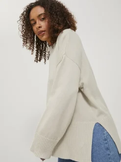 JJXX Pullover & Sweatshirts*JXSIANA TWIST HIGH NECK KNIT NOOS bone white