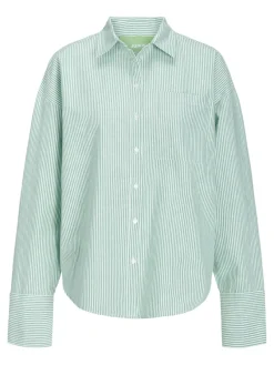 JJXX Blusen*JXSIVA OXFORD LS SHIRT WVN Grayed Jade
