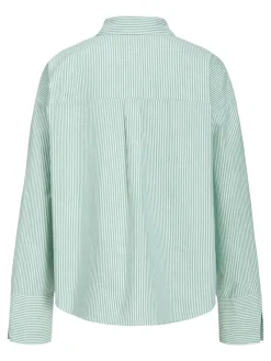 JJXX Blusen*JXSIVA OXFORD LS SHIRT WVN Grayed Jade