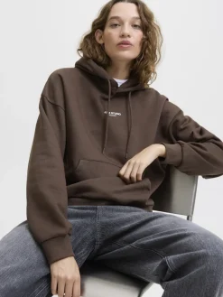 JJXX Pullover & Sweatshirts*JXSTUDIO VESTERBRO LS RLX HOOD SWT NOOS bracken