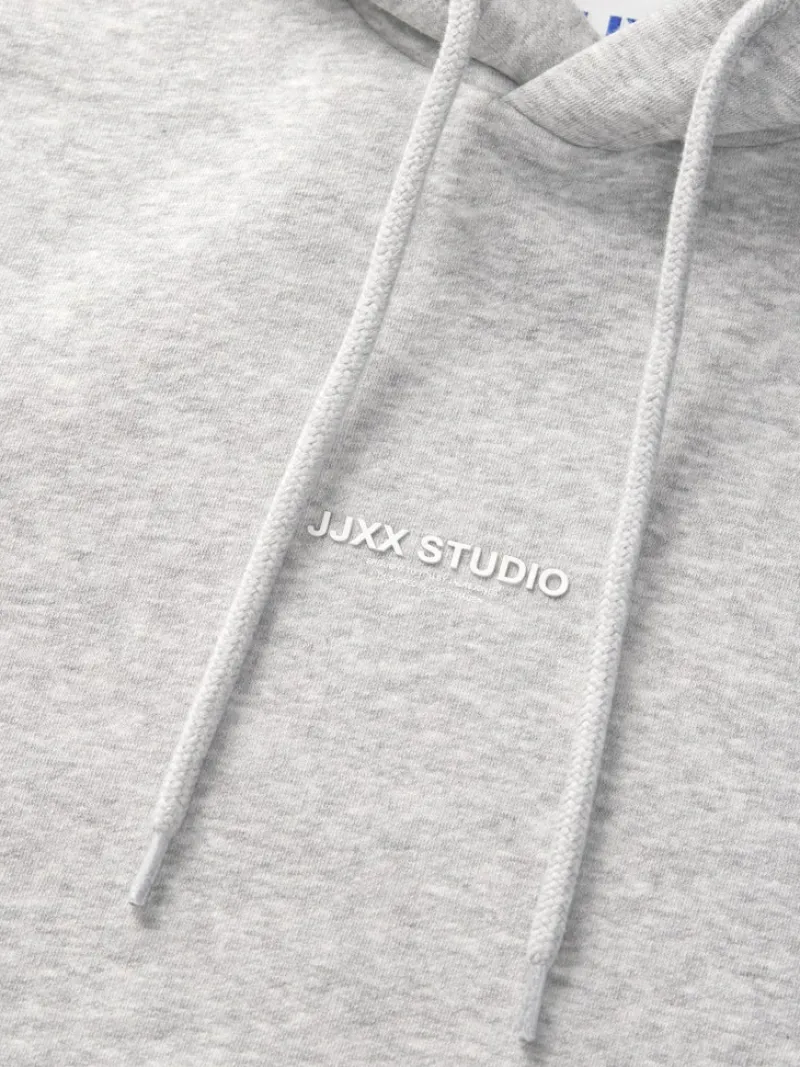 JJXX Pullover & Sweatshirts*JXSTUDIO VESTERBRO LS RLX HOOD SWT NOOS Light Grey Melange