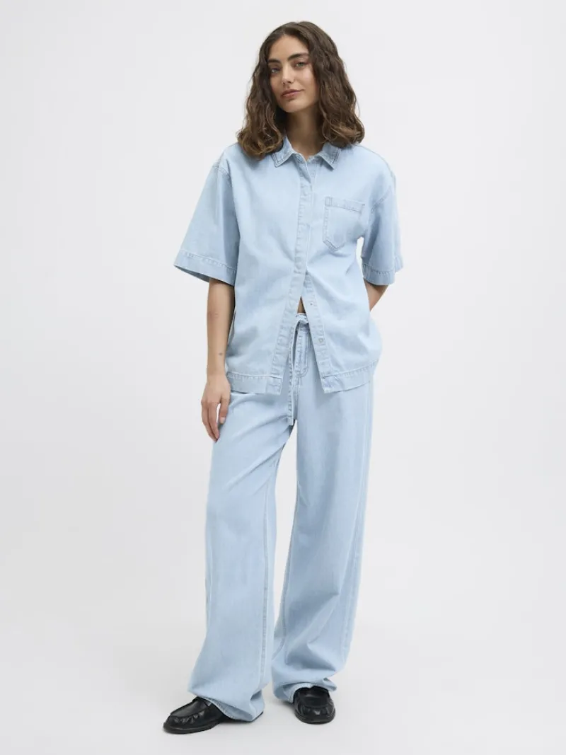 JJXX Hosen*JXSURA WIDE MW JEANS DNM Light Blue Denim