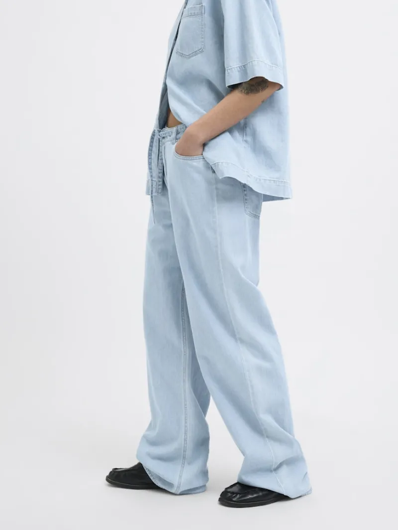 JJXX Hosen*JXSURA WIDE MW JEANS DNM Light Blue Denim