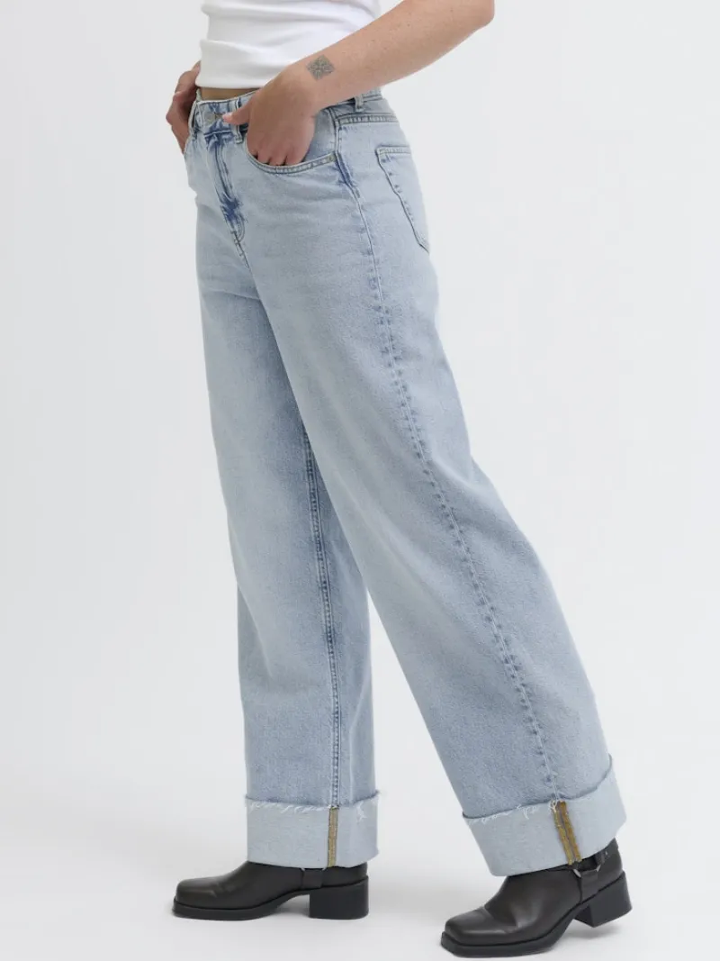 JJXX Jeans*JXTOKYO WIDE FOLD UP HW R6169 DNM LN Light Blue Denim