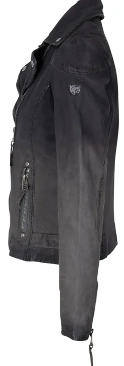 Gipsy Jacken*KANDY LAMOV - Lederjacke dusty blue DustyBlue