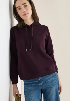 Cecil Pullover & Sweatshirts*Kapuzen Sweatshirt eggplant red