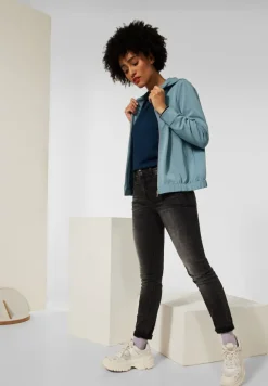 Street One Pullover & Sweatshirts*Kapuzenjacke mit Print milky jade blue