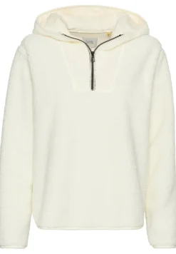 Camel Active Pullover & Sweatshirts*Kapuzenpullover aus Teddyfleece milk white