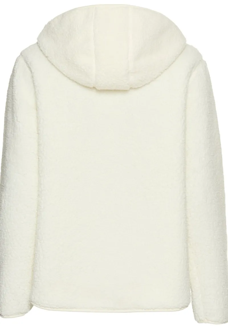 Camel Active Pullover & Sweatshirts*Kapuzenpullover aus Teddyfleece milk white