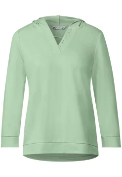 Street One Shirts*Kapuzenshirt in Seidenoptik clary mint