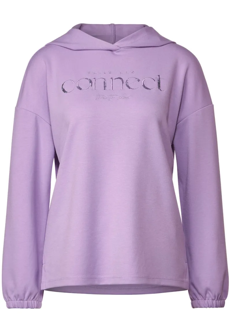 Street One Shirts*Kapuzenshirt mit Stickerei soft pure lilac