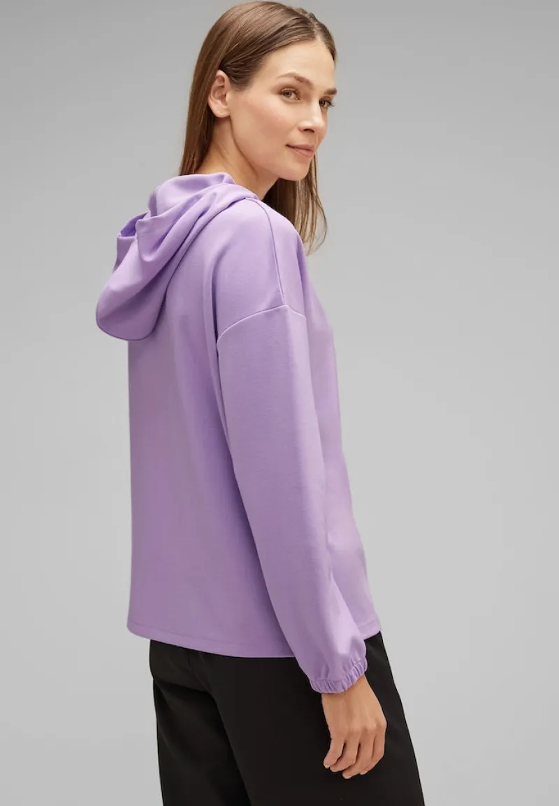 Street One Shirts*Kapuzenshirt mit Stickerei soft pure lilac