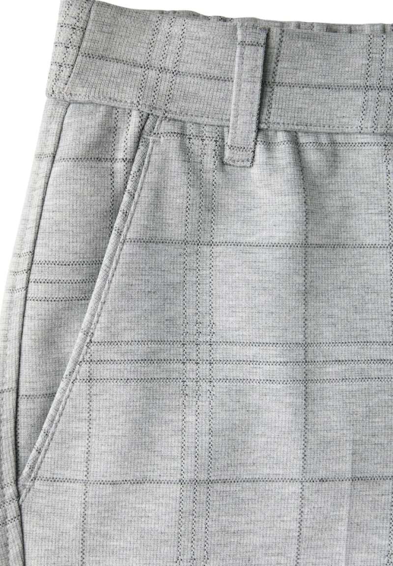 Street One Hosen*Karierte Chino heather grey mel.