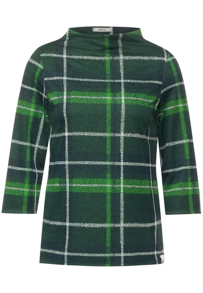Cecil Shirts*Kariertes Jacquardshirt ponderosa pine green
