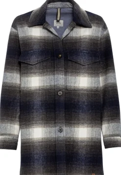 Camel Active Jacken*Kariertes Overshirt aus einem Baumwollmix night blue