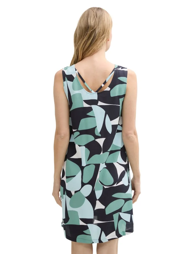 Tom Tailor Kleider*Kleid aus Viskose green dots and shapes design