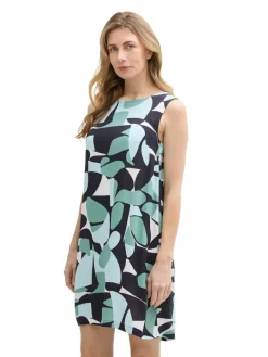 Tom Tailor Kleider*Kleid aus Viskose green dots and shapes design