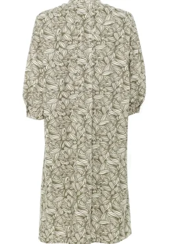 Camel Active Kleider*Kleid mit Allover-Print aus Baumwolle aop leaf print