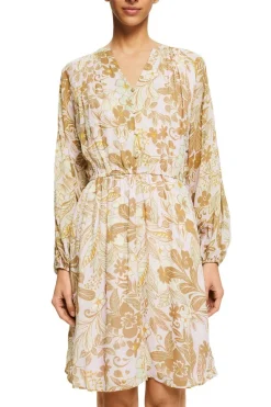 Esprit Kleider*Kleid mit floralem Print Beige