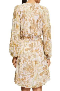 Esprit Kleider*Kleid mit floralem Print Beige