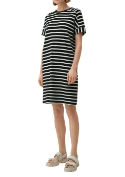 s.Oliver Kleider*Kleid mit Ringelmuster Schwarz