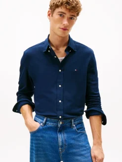 Tommy Hilfiger Pullover & Sweatshirts*KNIT PIQUE FEATHERWEIGHT SHIRT dark night navy