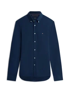 Tommy Hilfiger Pullover & Sweatshirts*KNIT PIQUE FEATHERWEIGHT SHIRT dark night navy