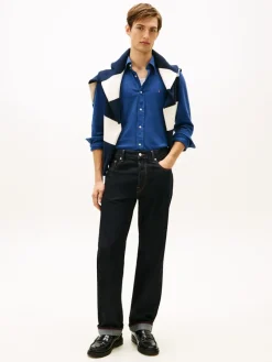 Tommy Hilfiger Pullover & Sweatshirts*KNIT PIQUE FEATHERWEIGHT SHIRT indigo heather