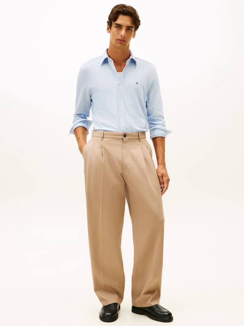 Tommy Hilfiger Pullover & Sweatshirts*KNIT PIQUE FEATHERWEIGHT SHIRT light blue heather