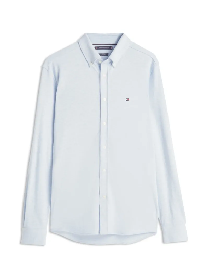 Tommy Hilfiger Pullover & Sweatshirts*KNIT PIQUE FEATHERWEIGHT SHIRT light blue heather