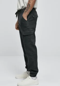 Urban Classics Hosen|Big Boys*Knitted Cargo Jogging Pants Black