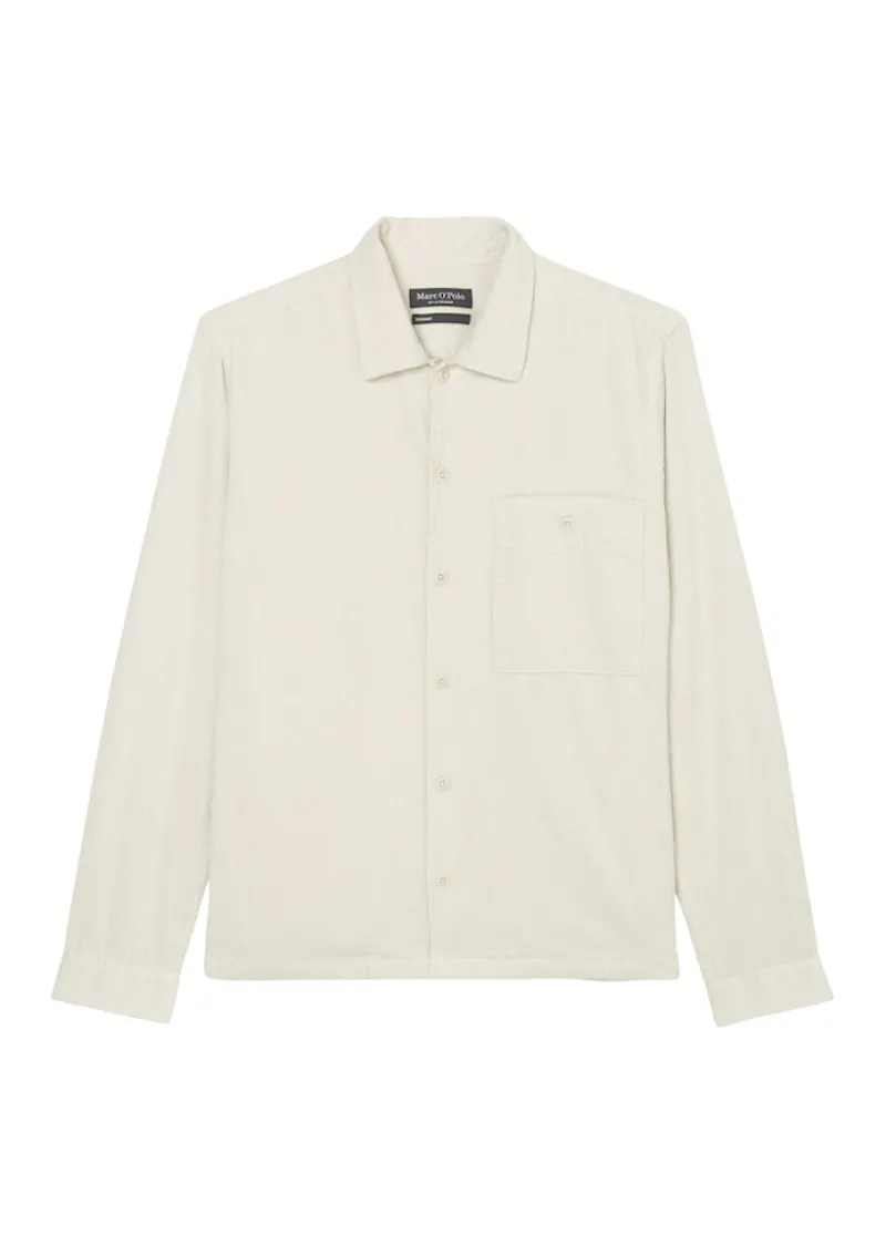 Marc O'Polo Hemden*Kord-Langarm-Hemd regular gray silk