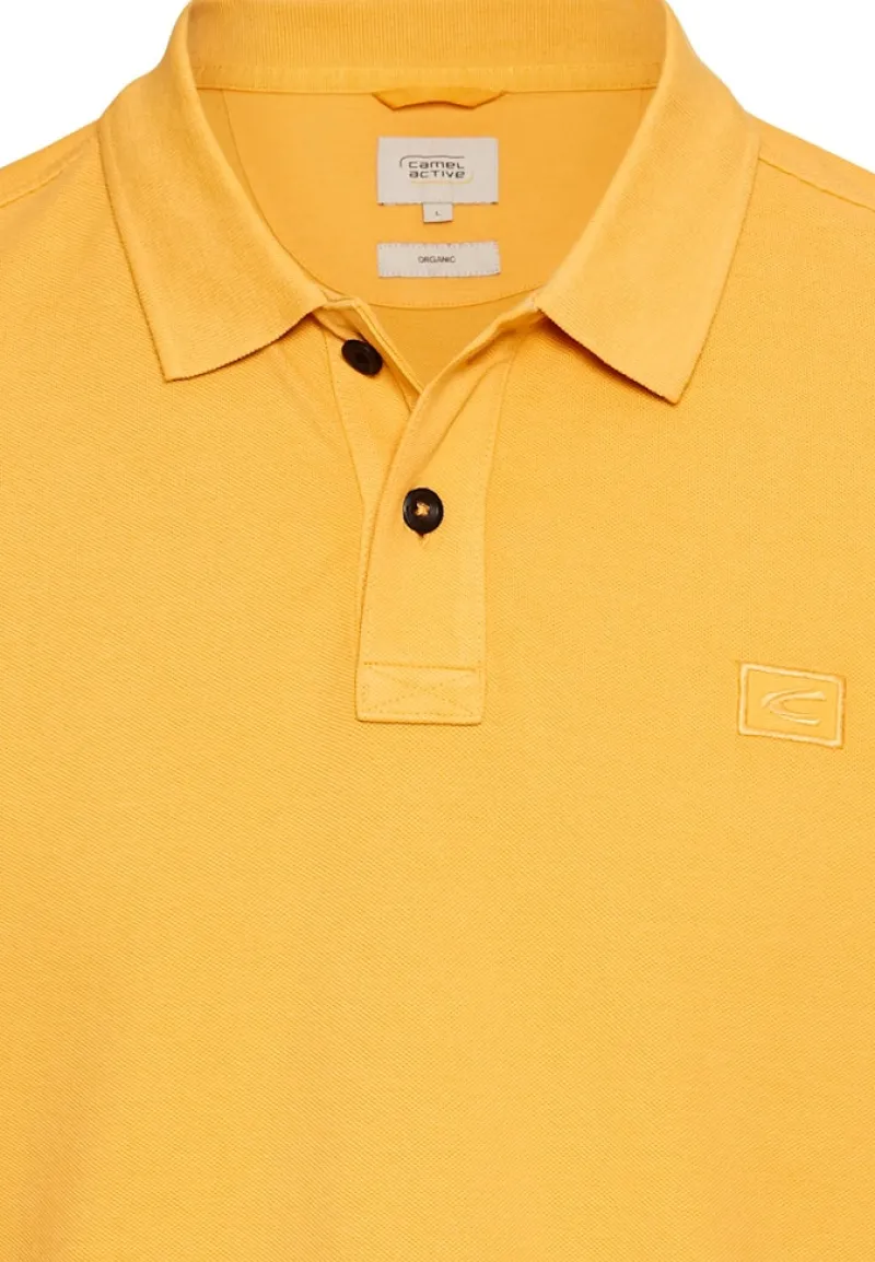 Camel Active Shirts|Big Boys*Kurzarm Poloshirt aus Baumwolle sunflower
